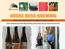 Tablet Screenshot of housebearbrewing.com